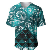 Matariki New Zealand Baseball Jersey NZ Niho Taniwha Maori New Year Cyan Galaxy LT14 Cyan - Polynesian Pride