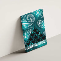 Matariki New Zealand Canvas Wall Art NZ Niho Taniwha Maori New Year Cyan Galaxy LT14 - Polynesian Pride