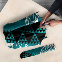 Matariki New Zealand Umbrella NZ Niho Taniwha Maori New Year Cyan Galaxy