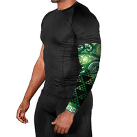 Matariki New Zealand Arm Sleeves NZ Niho Taniwha Maori New Year Green Galaxy
