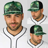 Matariki New Zealand Baseball Net Cap NZ Niho Taniwha Maori New Year Green Galaxy