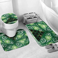 Matariki New Zealand Bathroom Set NZ Niho Taniwha Maori New Year Green Galaxy LT14 Mat Set Only (3 pcs) One Size Green - Polynesian Pride