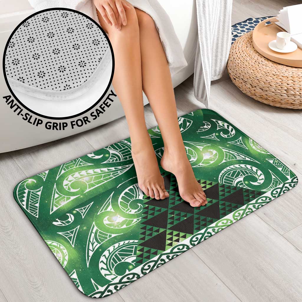 Matariki New Zealand Bathroom Set NZ Niho Taniwha Maori New Year Green Galaxy LT14 - Polynesian Pride