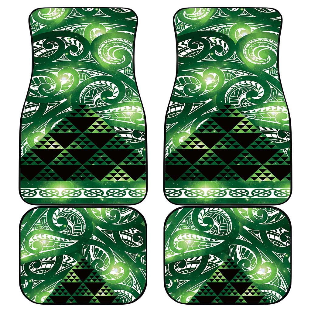 Matariki New Zealand Car Mats NZ Niho Taniwha Maori New Year Green Galaxy