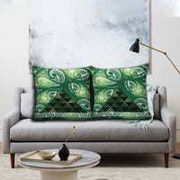 Matariki New Zealand Pillow Cover NZ Niho Taniwha Maori New Year Green Galaxy LT14 - Polynesian Pride
