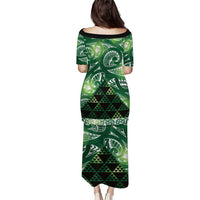 Matariki New Zealand Puletasi NZ Niho Taniwha Maori New Year Green Galaxy