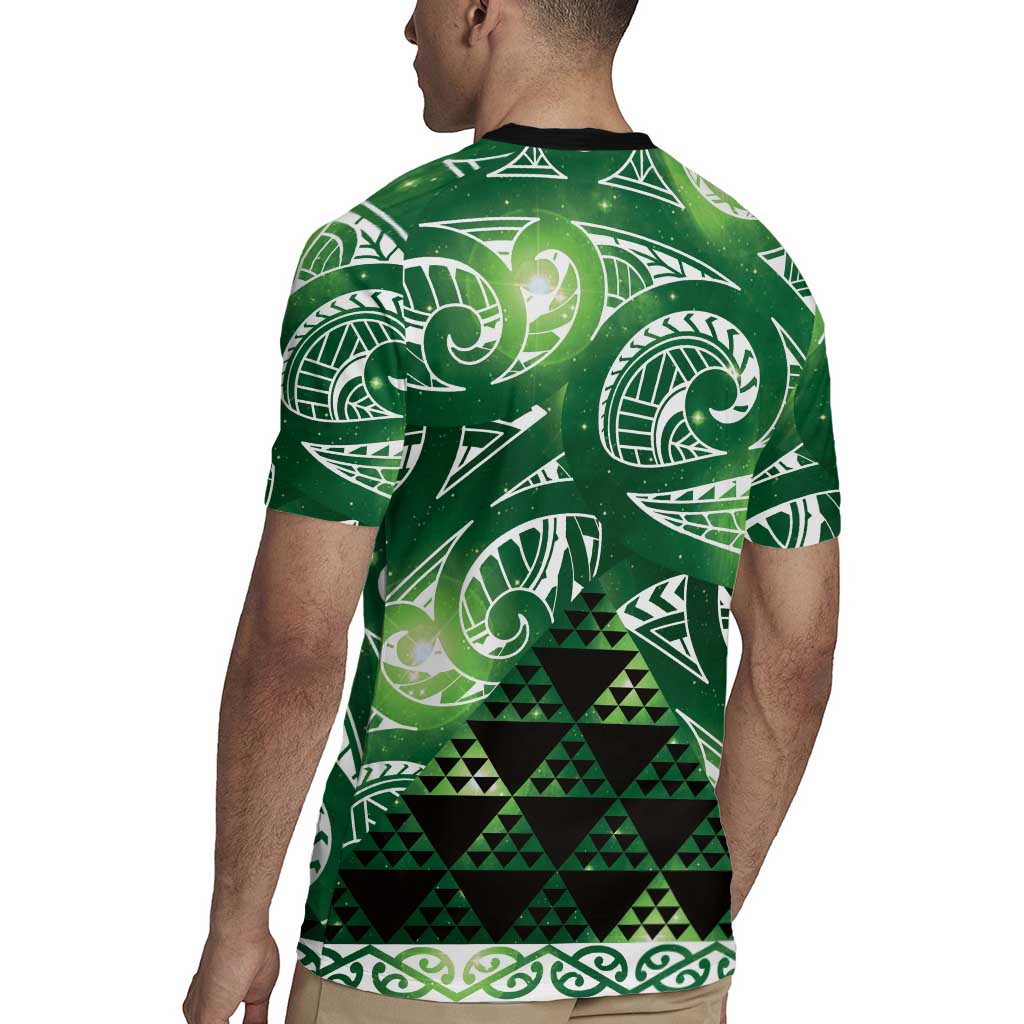 Matariki New Zealand Rugby Jersey NZ Niho Taniwha Maori New Year Green Galaxy