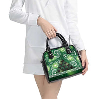 Matariki New Zealand Shoulder Handbag NZ Niho Taniwha Maori New Year Green Galaxy