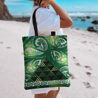 Matariki New Zealand Tote Bag NZ Niho Taniwha Maori New Year Green Galaxy LT14 - Polynesian Pride