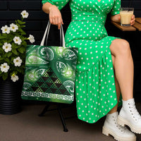 Matariki New Zealand Tote Bag NZ Niho Taniwha Maori New Year Green Galaxy LT14 - Polynesian Pride
