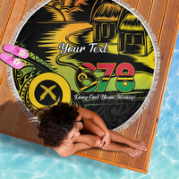Personalised Vanuatu 678 Beach Blanket Proud To Be A Ni-Van