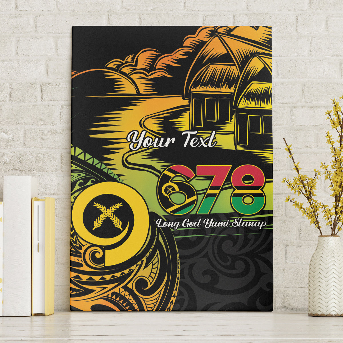 Personalised Vanuatu 678 Canvas Wall Art Proud To Be A Ni-Van