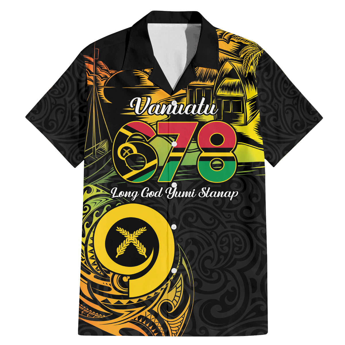 Personalised Vanuatu 678 Family Matching Mermaid Dress and Hawaiian Shirt Proud To Be A Ni-Van