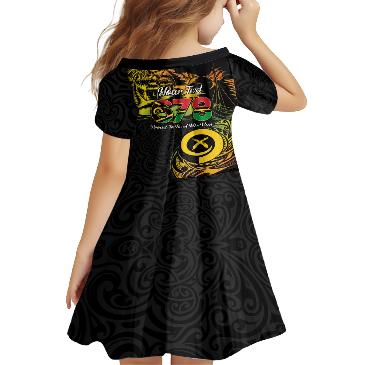 Personalised Vanuatu 678 Family Matching Tank Maxi Dress and Hawaiian Shirt Proud To Be A Ni-Van
