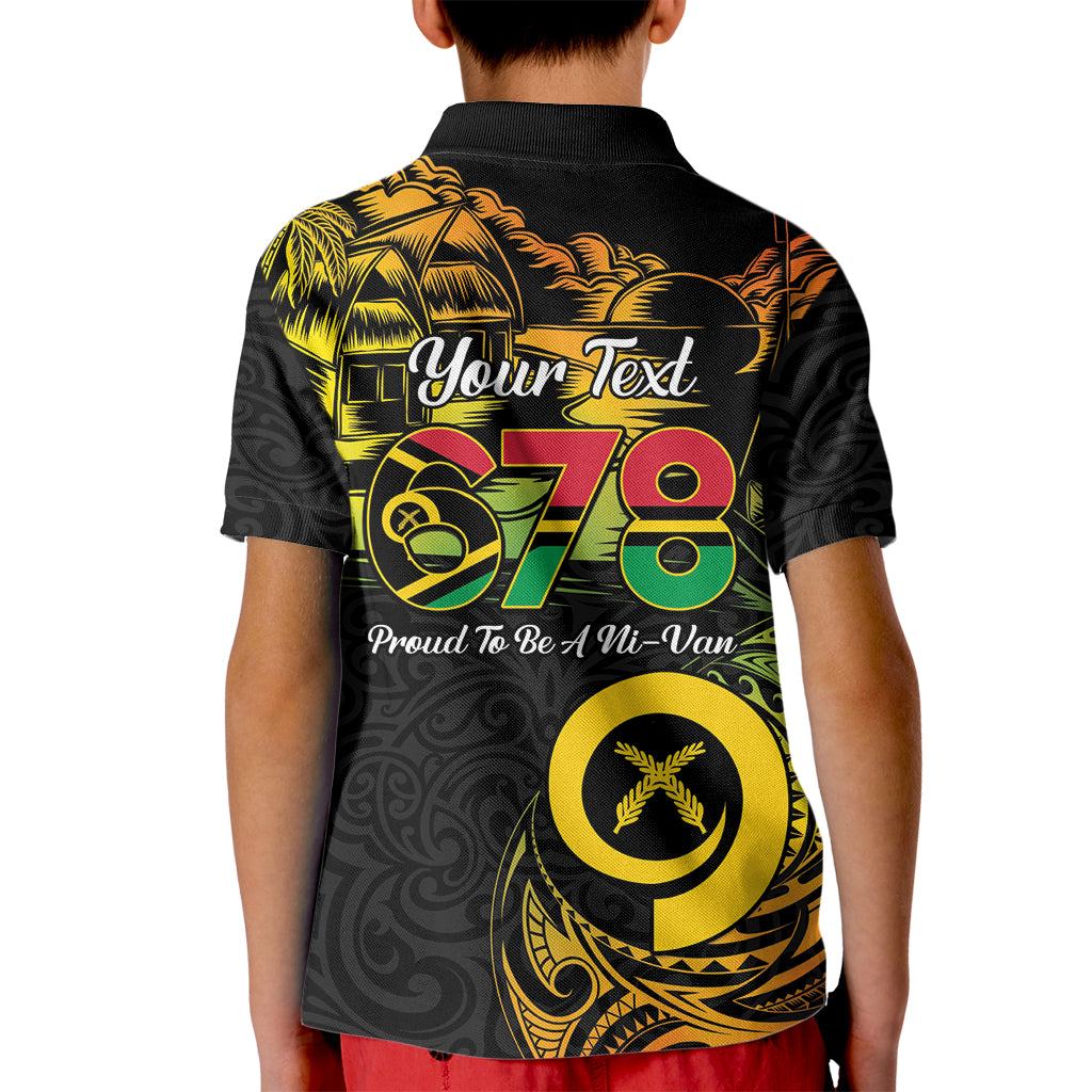 Personalised Vanuatu 678 Kid Polo Shirt Proud To Be A Ni-Van