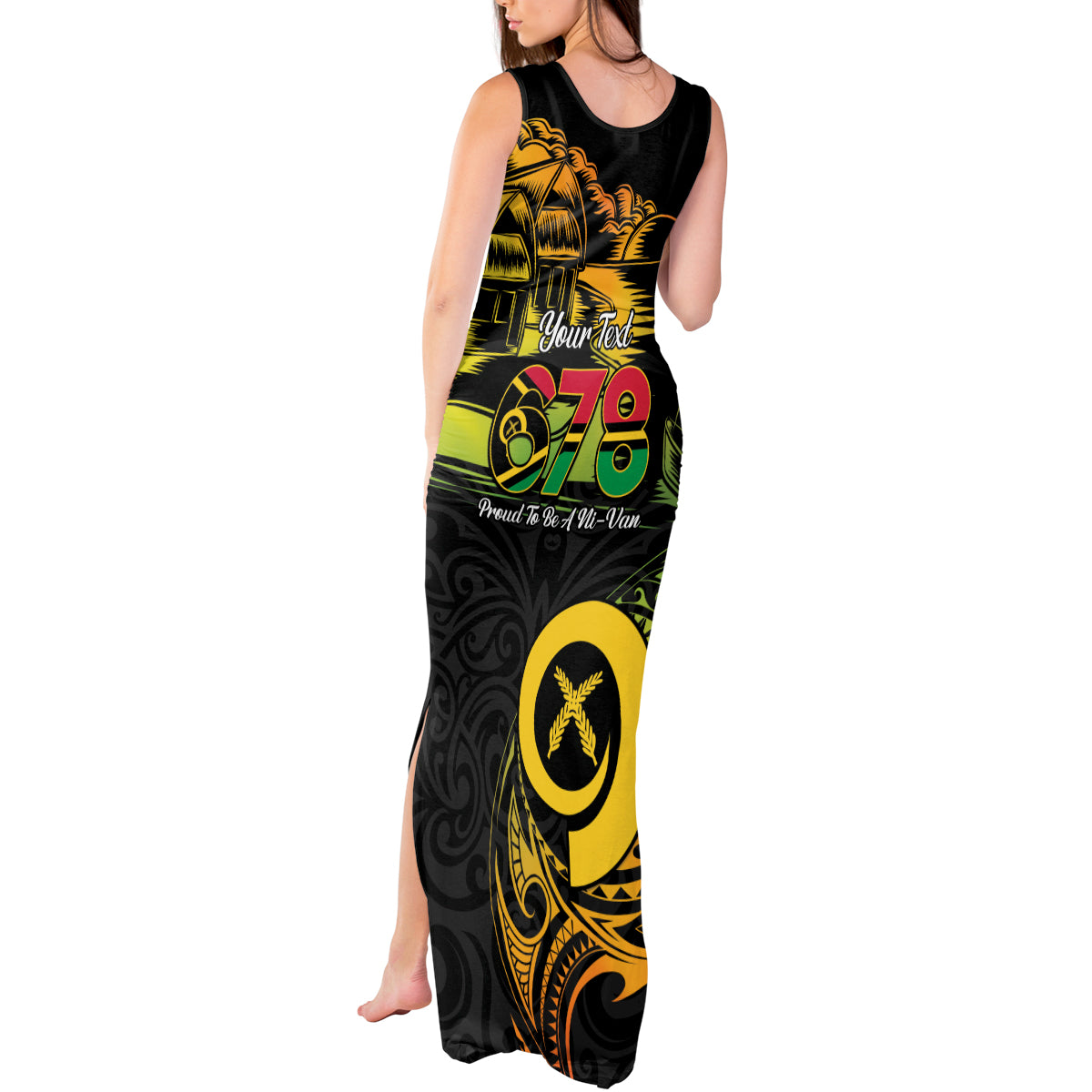 Personalised Vanuatu 678 Tank Maxi Dress Proud To Be A Ni-Van