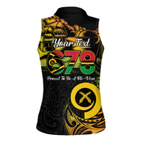 Personalised Vanuatu 678 Women Sleeveless Polo Shirt Proud To Be A Ni-Van