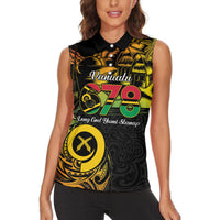 Personalised Vanuatu 678 Women Sleeveless Polo Shirt Proud To Be A Ni-Van
