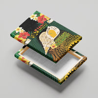 Vanuatu Triton's Trumpet Canvas Wall Art Tropical Flowers Vanuatuan Map