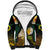 Vanuatu Triton's Trumpet Sherpa Hoodie Tropical Flowers Vanuatuan Map