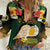 Vanuatu Triton's Trumpet Women Casual Shirt Tropical Flowers Vanuatuan Map