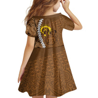 Vanuatu Coconut Crab Family Matching Tank Maxi Dress and Hawaiian Shirt Ni-Van Tropical Leaves With Sand Drawing Art