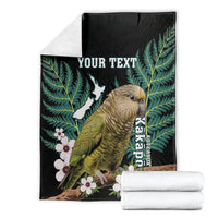 Personalised New Zealand Kakapo Blanket Aotearoa Fern With Manuka