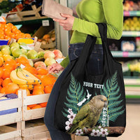 Personalised New Zealand Kakapo Grocery Bag Aotearoa Fern With Manuka