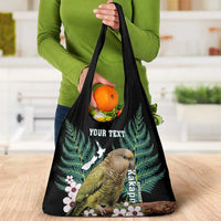 Personalised New Zealand Kakapo Grocery Bag Aotearoa Fern With Manuka