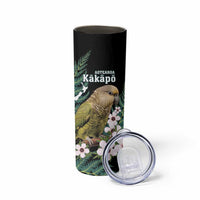 Personalised New Zealand Kakapo Skinny Tumbler Aotearoa Fern With Manuka