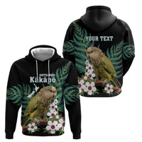 Personalised New Zealand Kakapo Zip Hoodie Aotearoa Fern With Manuka
