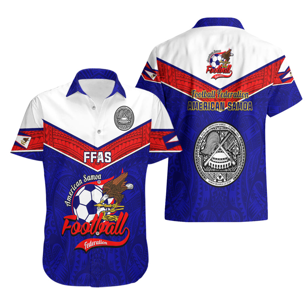 American Samoa Football Hawaiian Shirt Polynesian Sporty Style LT14 - Polynesian Pride