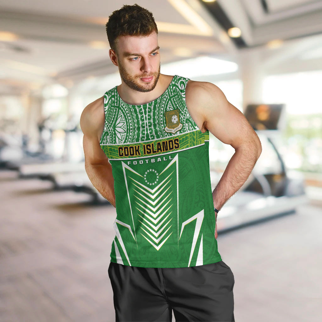 Cook Islands Football Men Tank Top Go Kuki Airani Polynesian Sporty Style LT14 - Polynesian Pride
