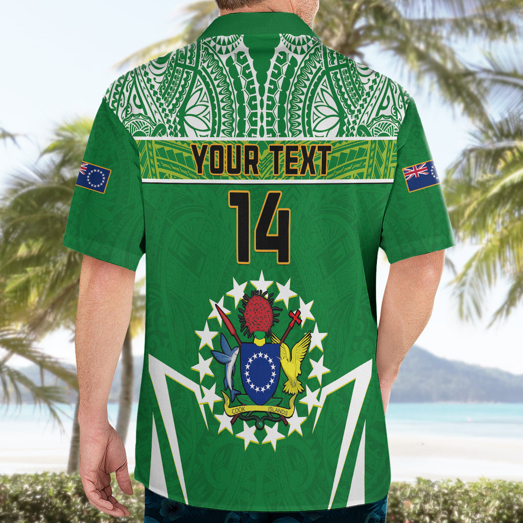 Personalised Cook Islands Football Hawaiian Shirt Go Kuki Airani Polynesian Sporty Style LT14 - Polynesian Pride