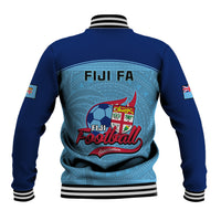 Fiji Football Baseball Jacket Fijian Tapa Pattern Sporty Style LT14 - Polynesian Pride