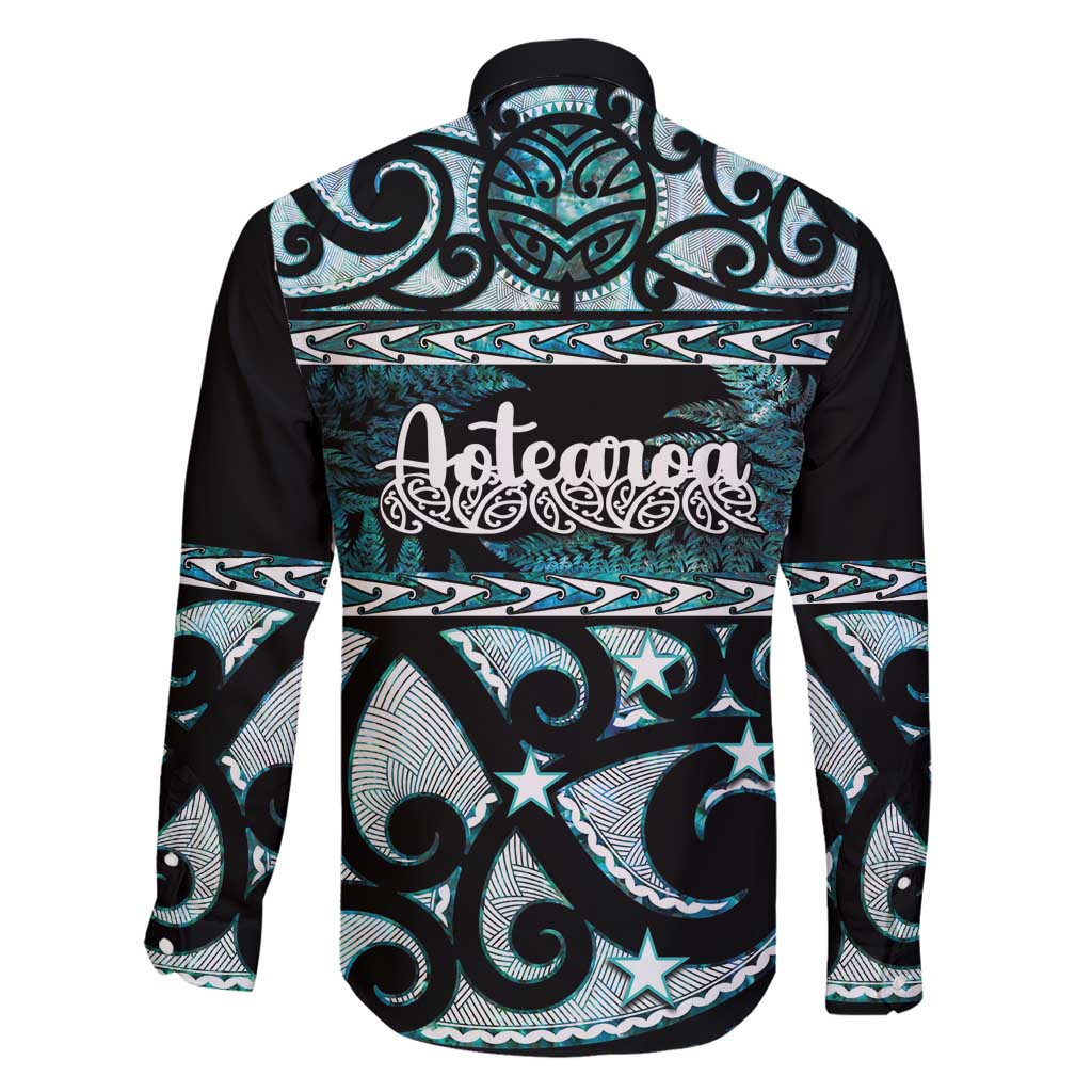 Kia Ora New Zealand Family Matching Summer Maxi Dress and Hawaiian Shirt Aotearoa Proud Maori Paua Shell Silver Fern - Polynesian Pride