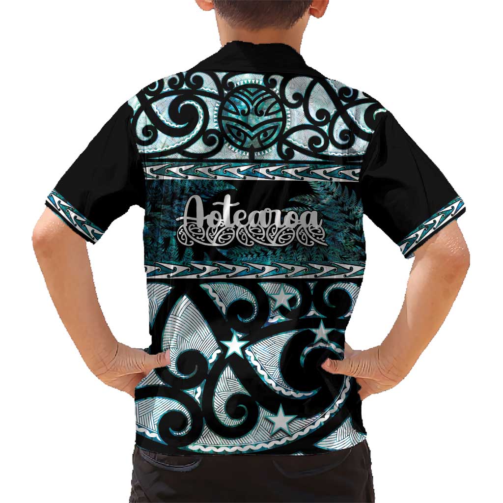 Kia Ora New Zealand Hawaiian Shirt Aotearoa Proud Maori Paua Shell Silver Fern - Polynesian Pride