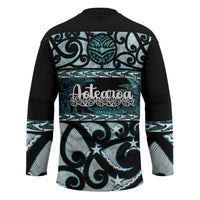 Kia Ora New Zealand Hockey Jersey Aotearoa Proud Maori Paua Shell Silver Fern - Polynesian Pride