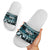 Kia Ora New Zealand Slide Sandals Aotearoa Proud Maori Paua Shell Silver Fern - Polynesian Pride