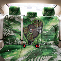 Piwakawaka New Zealand Christmas In July Back Car Seat Cover NZ Aroha Koru Fern Marble Vibes