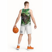 Piwakawaka New Zealand Christmas In July Basketball Jersey NZ Aroha Koru Fern Marble Vibes
