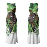 Piwakawaka New Zealand Christmas In July Couples Matching Tank Maxi Dress and Hawaiian Shirt NZ Aroha Koru Fern Marble Vibes LT14 - Polynesian Pride