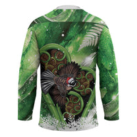 Piwakawaka New Zealand Christmas In July Hockey Jersey NZ Aroha Koru Fern Marble Vibes