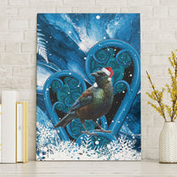 Tui Bird New Zealand Christmas In July Canvas Wall Art NZ Aroha Koru Fern Marble Vibes