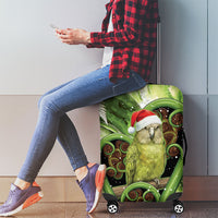 Kakapo New Zealand Christmas In July Luggage Cover NZ Aroha Koru Fern Marble Vibes