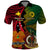 Vanuatu and Papua New Guinea Polo Shirt Vanuatuan With PNG Polynesian Pattern LT14 Black - Polynesian Pride