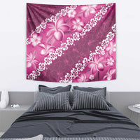 Vintage Pink Polynesia Tapestry Plumeria With Hibiscus Tropical Vibes LT14 - Polynesian Pride