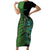 Personalised New Zealand Darts Family Matching Short Sleeve Bodycon Dress and Hawaiian Shirt Aotearoa Maori Fern Mix Manaia Tattoo