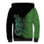 Personalised New Zealand Darts Sherpa Hoodie Aotearoa Maori Fern Mix Manaia Tattoo
