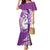 Personalised New Zealand Darts Mermaid Dress Aotearoa Fern Mix Paua Shell Manaia - Purple